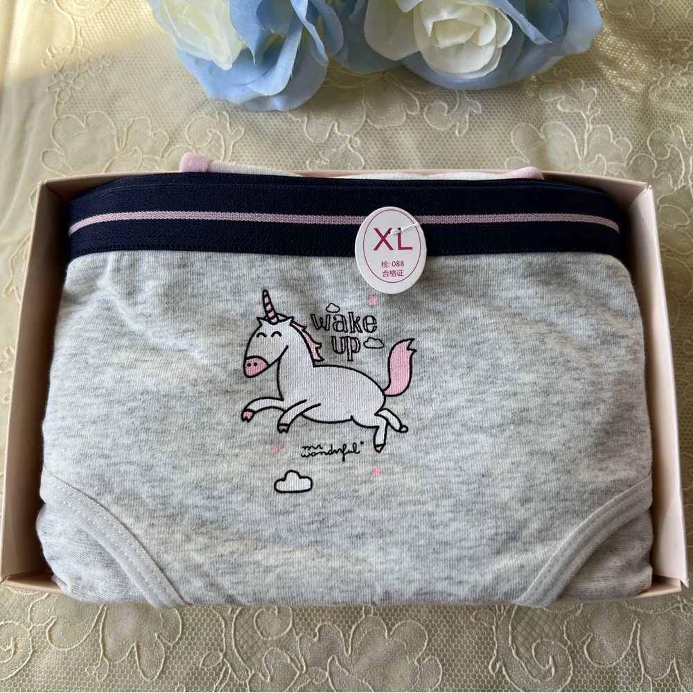 New Set of 5 Cotton Panties, Unicorn 🦄